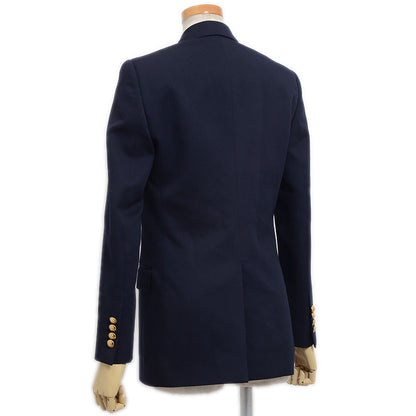 テーラードジャケット ダブル ウール ネイビー レディース 34サイズ 2V684092D テーラードジャケット