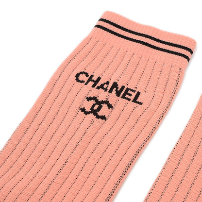 レッグウォーマー ココマーク レーヨン混 ピンク/ブラック レディース フリーサイズ その他小物