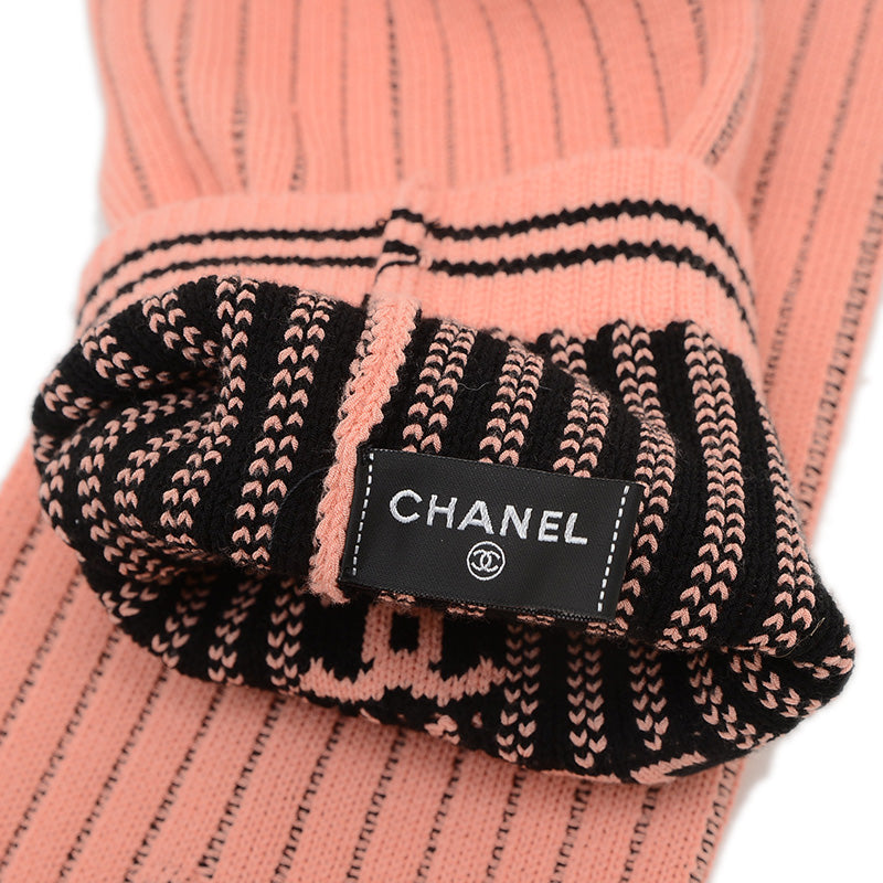 レッグウォーマー ココマーク レーヨン混 ピンク/ブラック レディース フリーサイズ その他小物