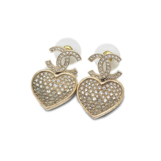 ピアス ハート ココマーク ラインストーン 23P ピアス
