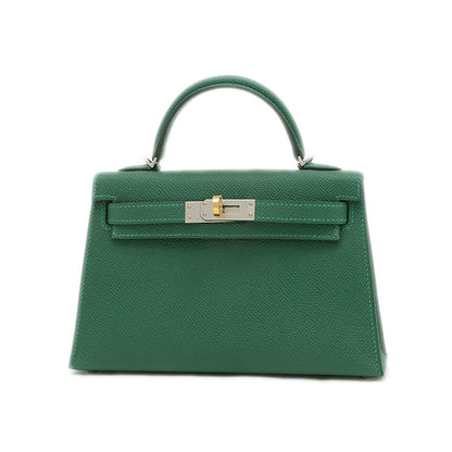 ケリーミニ ドゥ 2 エプソン ヴェールモワイアン エレクトラム金具 W刻印 ハンドバッグ