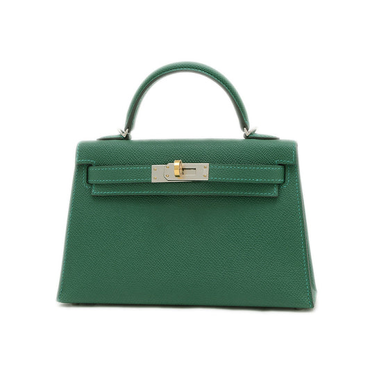 ケリーミニ ドゥ 2 エプソン ヴェールモワイアン エレクトラム金具 W刻印 ハンドバッグ