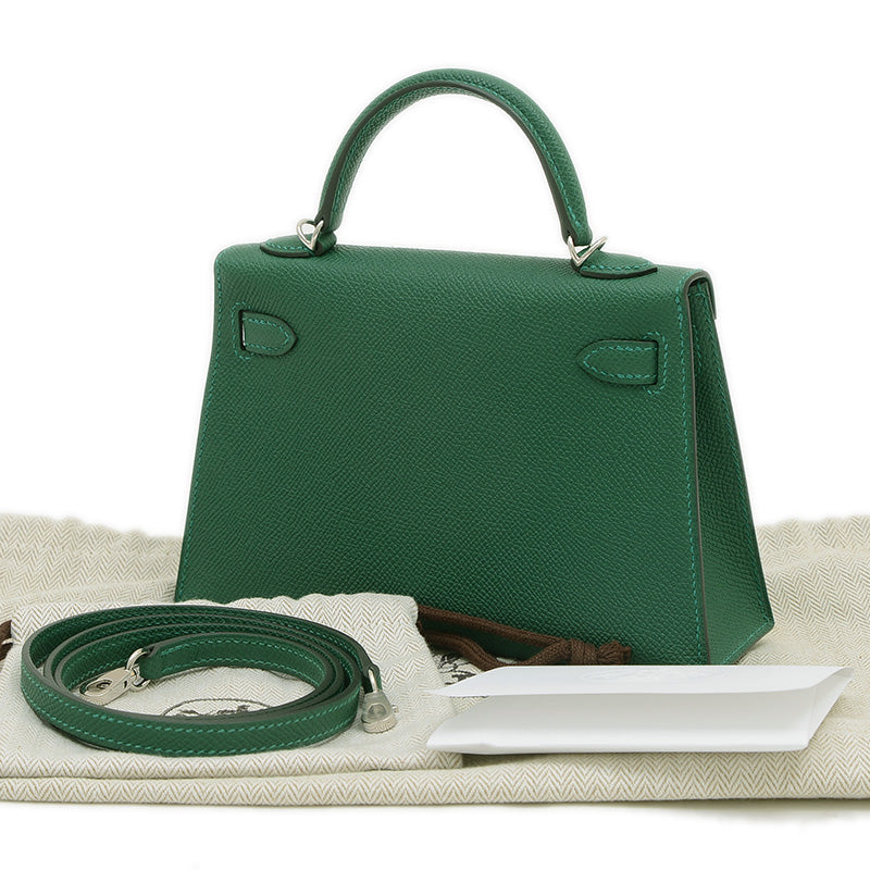 ケリーミニ ドゥ 2 エプソン ヴェールモワイアン エレクトラム金具 W刻印 ハンドバッグ