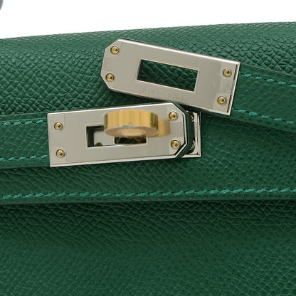 ケリーミニ ドゥ 2 エプソン ヴェールモワイアン エレクトラム金具 W刻印 ハンドバッグ