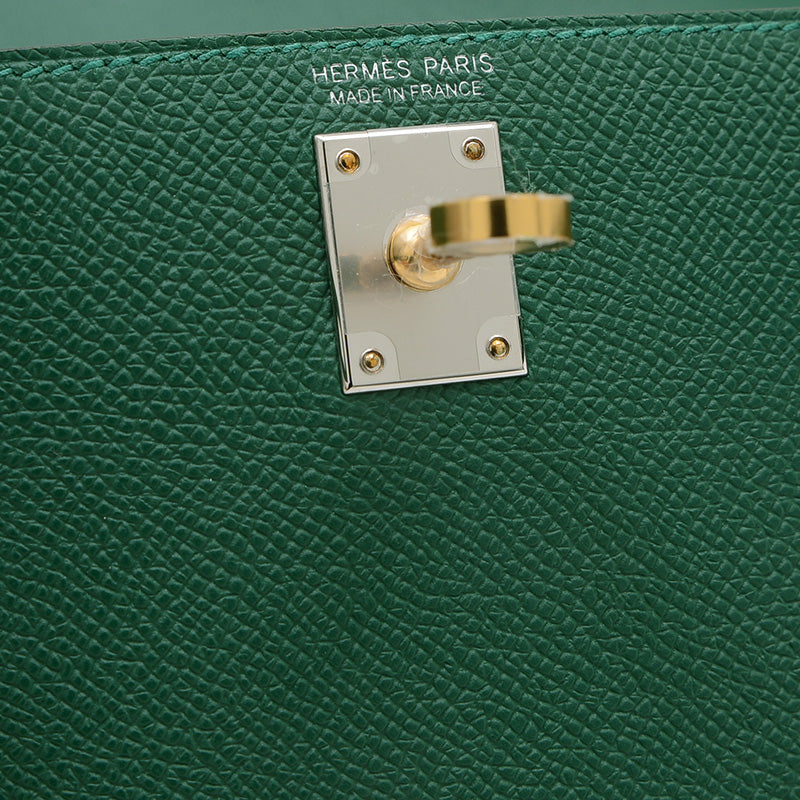 ケリーミニ ドゥ 2 エプソン ヴェールモワイアン エレクトラム金具 W刻印 ハンドバッグ