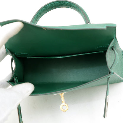 ケリーミニ ドゥ 2 エプソン ヴェールモワイアン エレクトラム金具 W刻印 ハンドバッグ