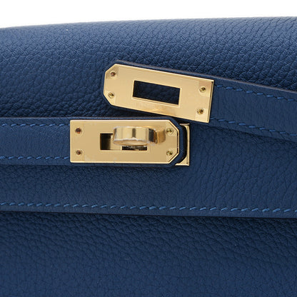 ケリー25 内縫い トゴ ブルータイ ゴールド金具 K刻印 ハンドバッグ