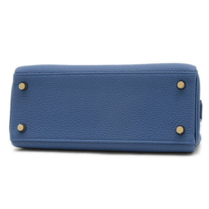 ケリー25 内縫い トゴ ブルータイ ゴールド金具 K刻印 ハンドバッグ