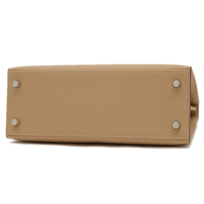 ケリー25 外縫い エプソン トレンチ エレクトラム金具 K刻印 ハンドバッグ