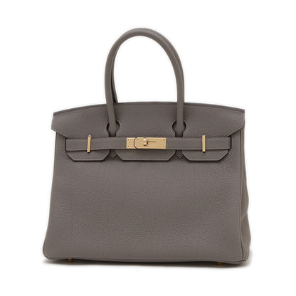 バーキン30 トゴ グリメイヤー ゴールド金具 W刻印 ハンドバッグ