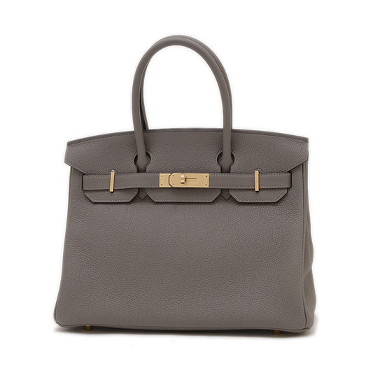 バーキン30 トゴ グリメイヤー ゴールド金具 W刻印 ハンドバッグ