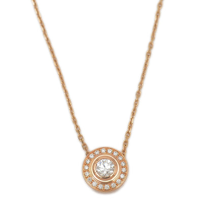 ダムール ネックレス K18PG　ダイヤ0.18ct N7412300 ネックレス