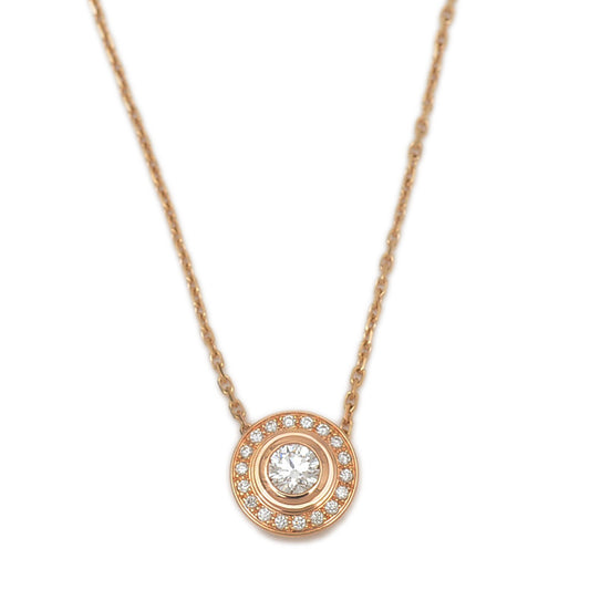 ダムール ネックレス K18PG　ダイヤ0.18ct N7412300 ネックレス