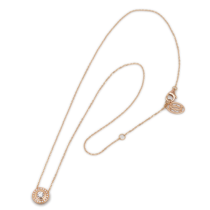 ダムール ネックレス K18PG　ダイヤ0.18ct N7412300 ネックレス