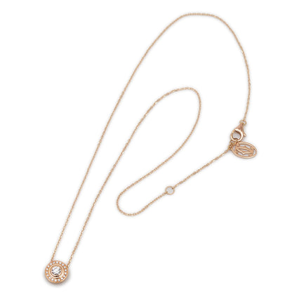 ダムール ネックレス K18PG　ダイヤ0.18ct N7412300 ネックレス