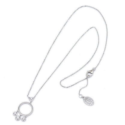 ディアマンレジェ ドゥ カルティエ ネックレス 4Pダイヤ K18WG ネックレス