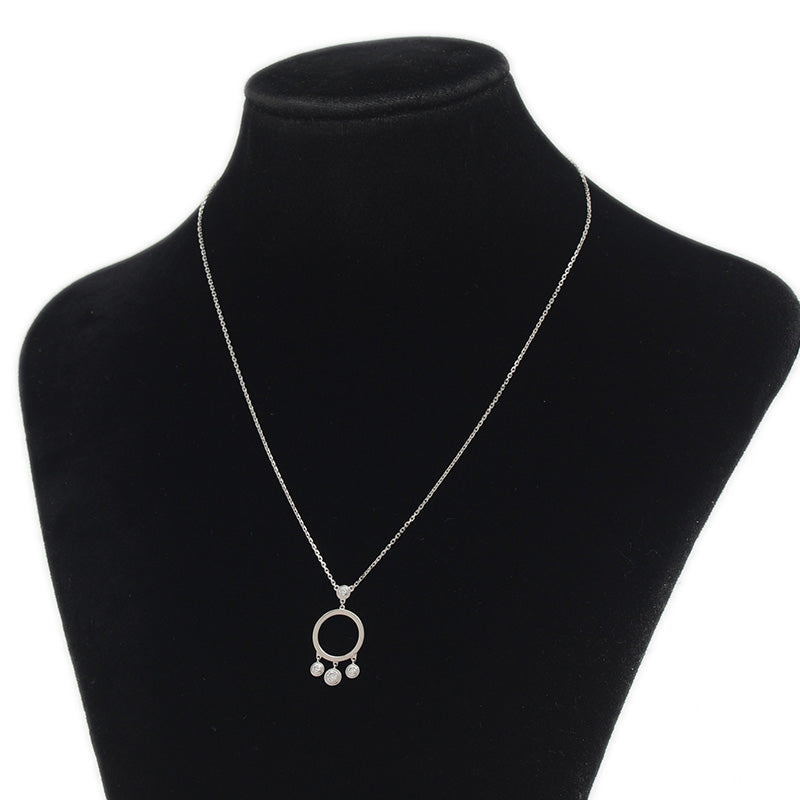 ディアマンレジェ ドゥ カルティエ ネックレス 4Pダイヤ K18WG ネックレス