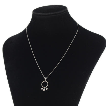 ディアマンレジェ ドゥ カルティエ ネックレス 4Pダイヤ K18WG ネックレス