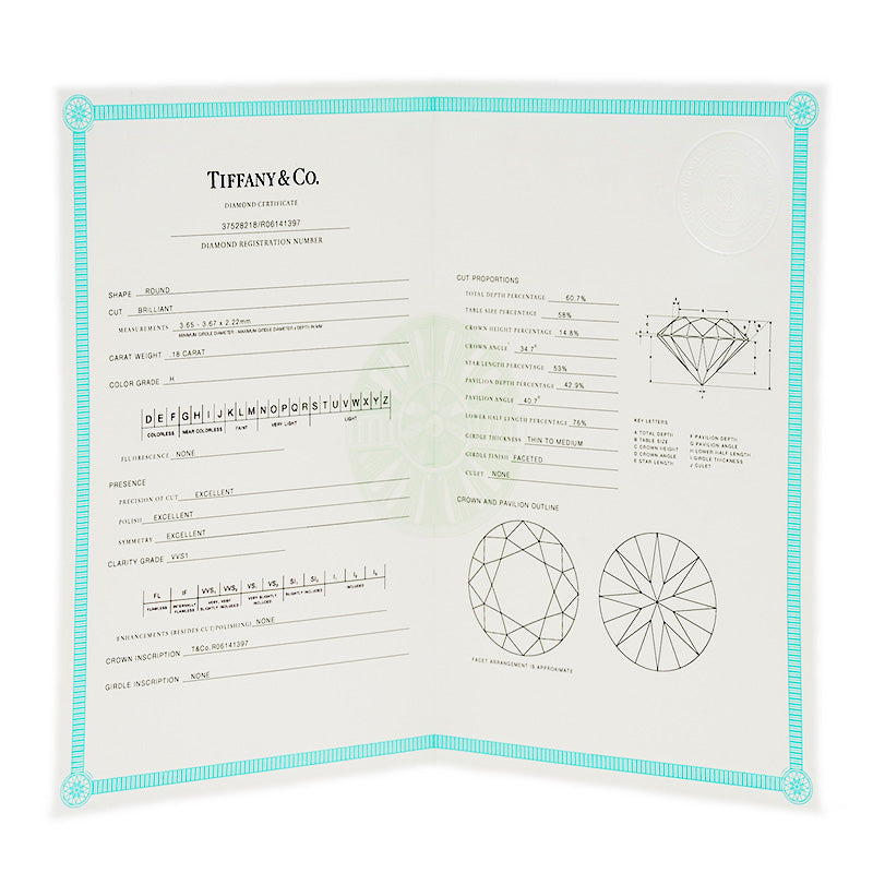 バイザヤード ネックレス ダイヤ約0.18ct H/VVS1/EX K18PG ネックレス