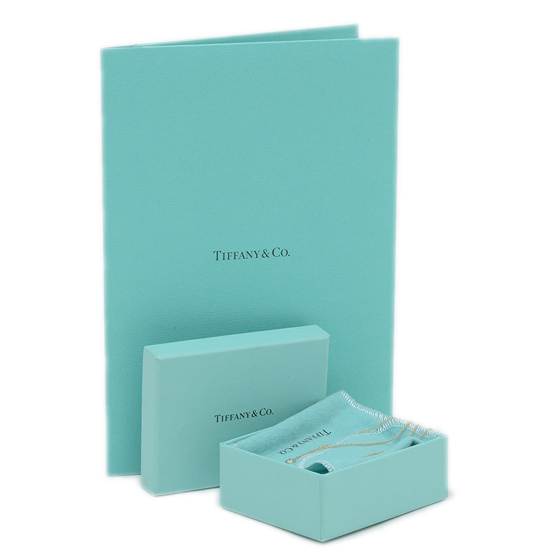 バイザヤード ネックレス ダイヤ約0.18ct H/VVS1/EX K18PG ネックレス