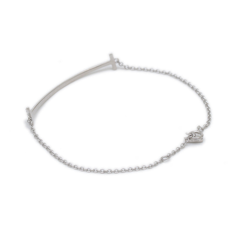 Tスマイル ブレスレット K18WG/ダイヤ ブレスレット