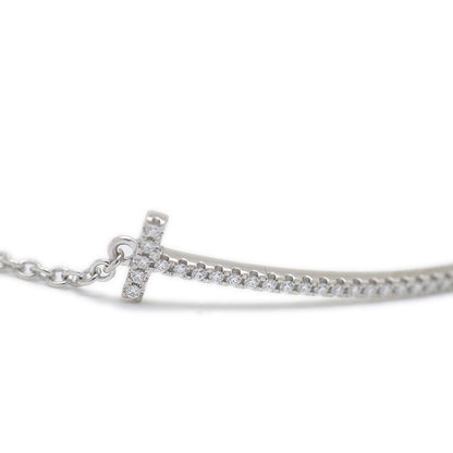 Tスマイル ブレスレット K18WG/ダイヤ ブレスレット