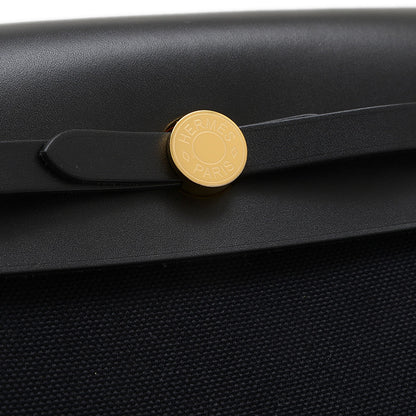 エールバッグ ミニ 2WAY トワルアッシュ ゴールド金具 ブラック K刻印 ショルダーバッグ