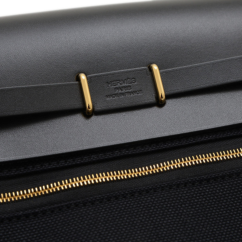 エールバッグ ミニ 2WAY トワルアッシュ ゴールド金具 ブラック K刻印 ショルダーバッグ