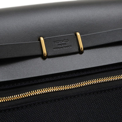 エールバッグ ミニ 2WAY トワルアッシュ ゴールド金具 ブラック K刻印 ショルダーバッグ