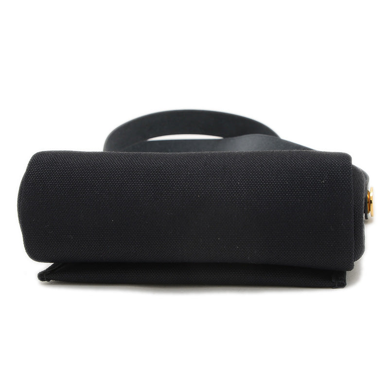 エールバッグ ミニ 2WAY トワルアッシュ ゴールド金具 ブラック K刻印 ショルダーバッグ