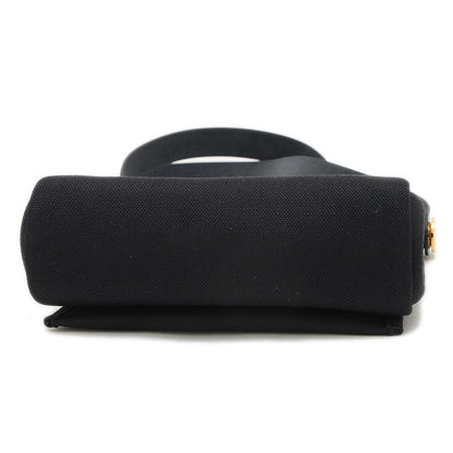 エールバッグ ミニ 2WAY トワルアッシュ ゴールド金具 ブラック K刻印 ショルダーバッグ