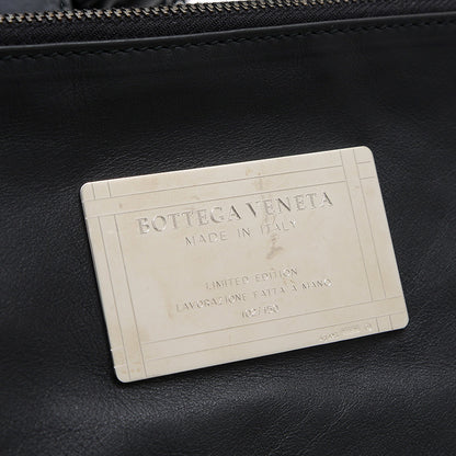 イントレチャート ワイヤーリング トートバッグ ポーチ付 レザー ブラック トートバッグ