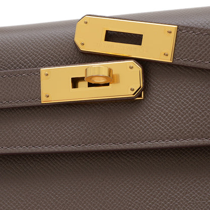 ケリー28 外縫い エプソン エタン ゴールド金具 Y刻印 ハンドバッグ