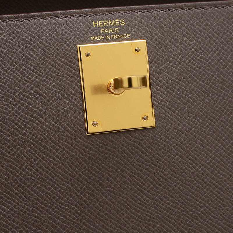 ケリー28 外縫い エプソン エタン ゴールド金具 Y刻印 ハンドバッグ