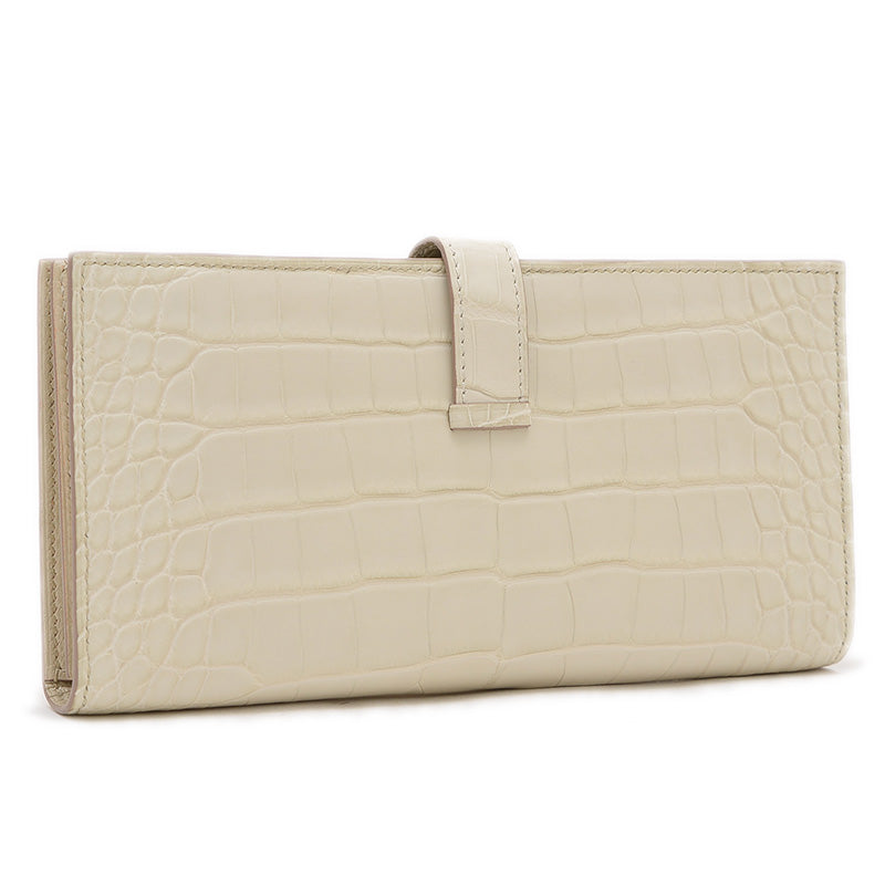 ベアンスフレ 長財布 アリゲーターマット ベトン ゴールド金具 W刻印 長財布