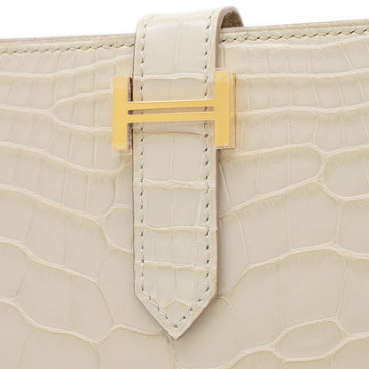 ベアンスフレ 長財布 アリゲーターマット ベトン ゴールド金具 W刻印 長財布