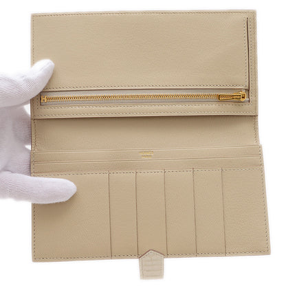 ベアンスフレ 長財布 アリゲーターマット ベトン ゴールド金具 W刻印 長財布