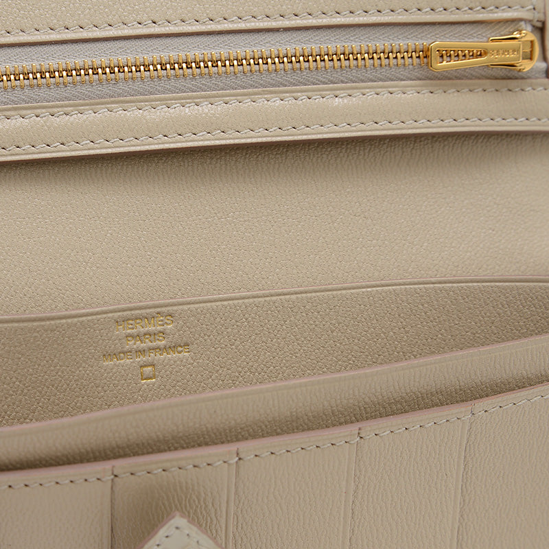 ベアンスフレ 長財布 アリゲーターマット ベトン ゴールド金具 W刻印 長財布