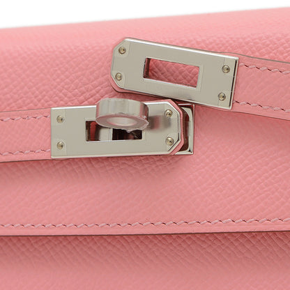 ケリー25 外縫い エプソン ローズコンフェッティ シルバー金具 Y刻印 ハンドバッグ