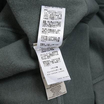 ジップアップパーカー コットン グリーン メンズ XLサイズ パーカー