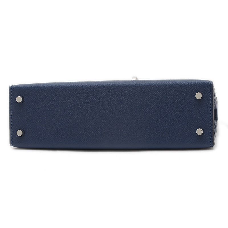 ケリー ミニ ドゥ 2 エプソン ブルーアピス/グリパンタン/ブルータイ K刻印 ショルダーバッグ