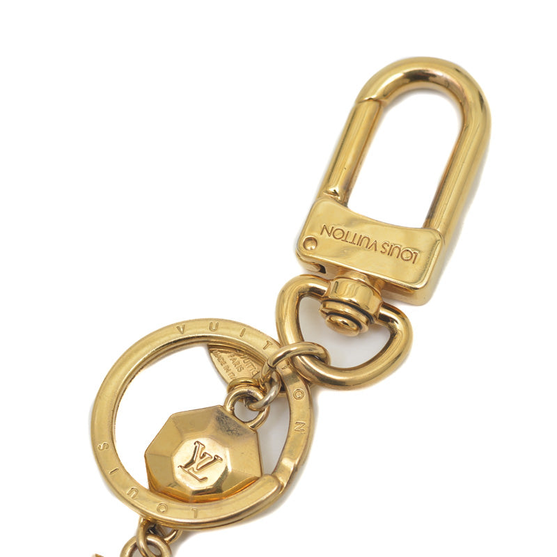 キーホルダー LV ファセット メタル ゴールド M65216 キーホルダー