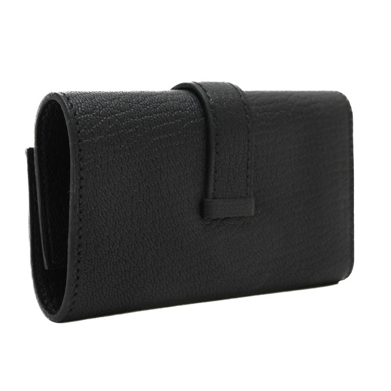 ベアン キーケース 4連 シェーブル ブラック シルバー金具 K刻印 キーケース