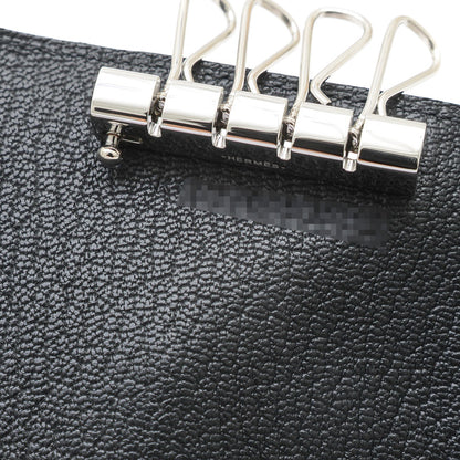 ベアン キーケース 4連 シェーブル ブラック シルバー金具 K刻印 キーケース