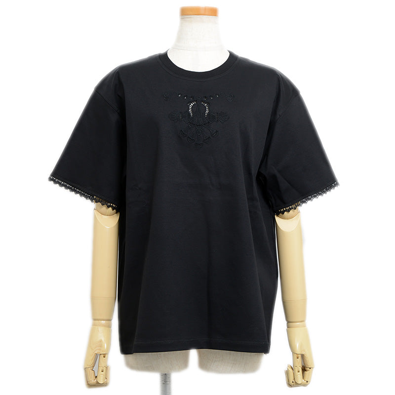 半袖Tシャツ コットン ブラック レディース 40サイズ 半袖Ｔシャツ