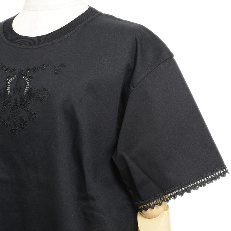 半袖Tシャツ コットン ブラック レディース 40サイズ 半袖Ｔシャツ