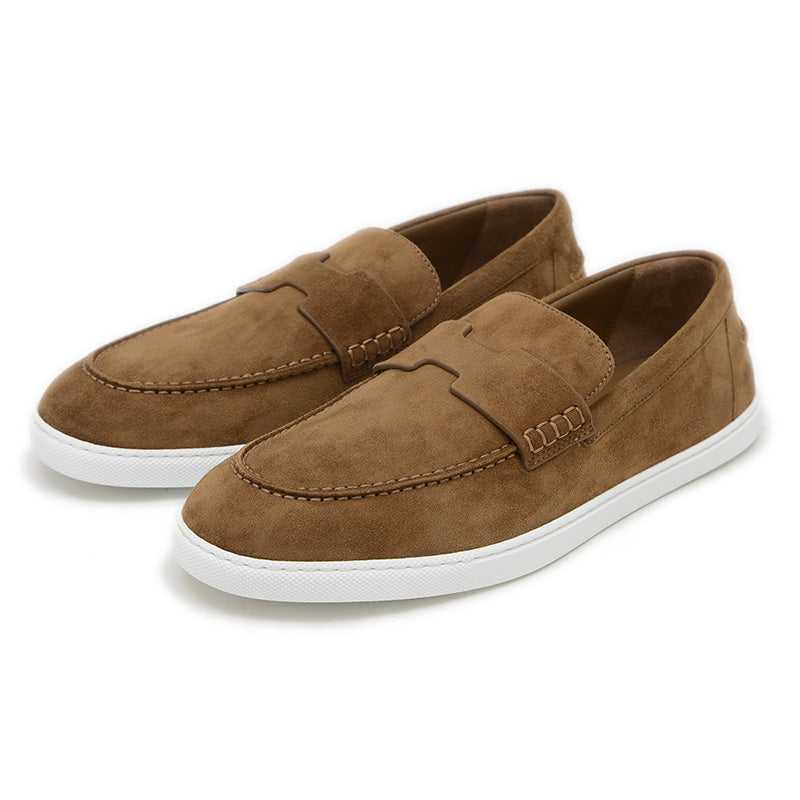 ジョブ モカシン スエード ブラウン メンズ 41.5サイズ モカシン