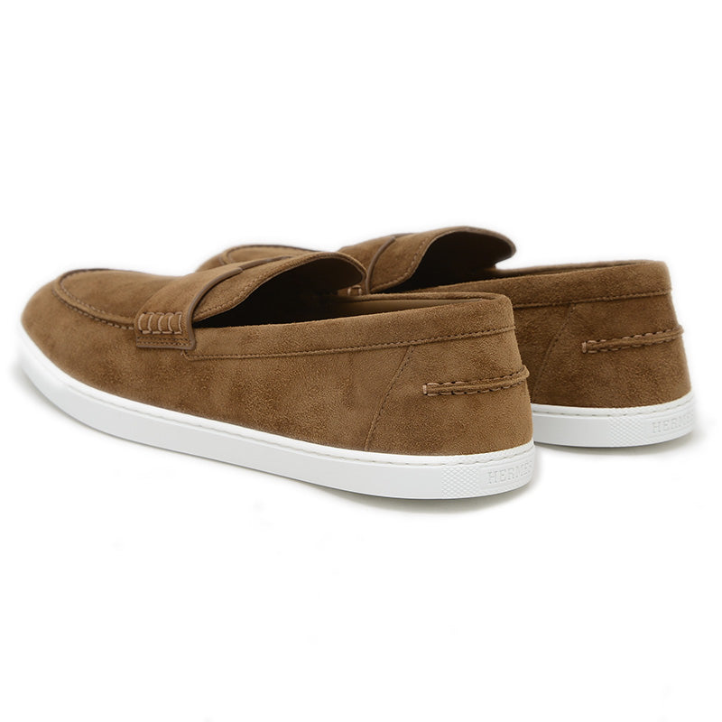 ジョブ モカシン スエード ブラウン メンズ 41.5サイズ モカシン