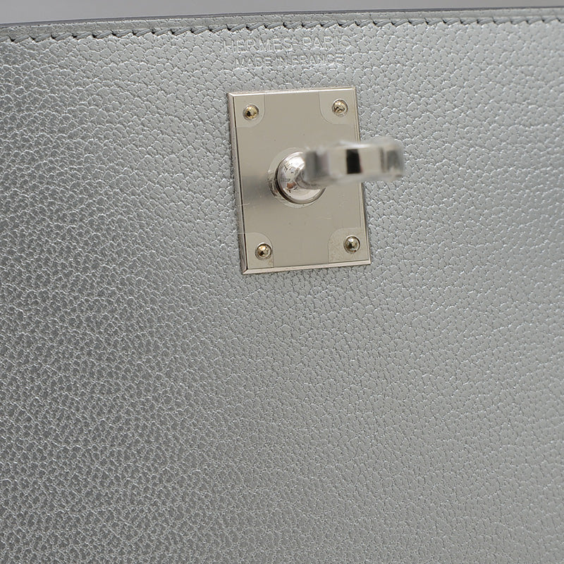 ケリー ミニ ドゥ 2 シェーブルシャムキラ アルジャン シルバー金具 W刻印 ハンドバッグ