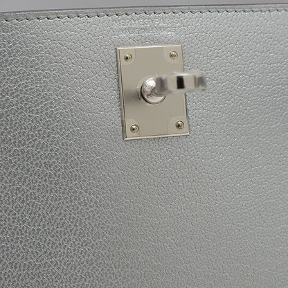 ケリー ミニ ドゥ 2 シェーブルシャムキラ アルジャン シルバー金具 W刻印 ハンドバッグ